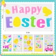 thumbnail image 6 of Easter Gel Window Clings Stickers 6 Sheets For Glass Decor With Bunny Eggs Basket Gnome Designs, 6 of 7