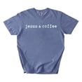 thumbnail image 3 of Coffee and Jesus Christian Graphic T-Shirt, Faith & Caffeine Tee, Inspirational Gift, 3 of 4