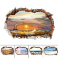 thumbnail image 3 of MYG Home Waterproof 3D Holes Ocean Beach Decorative Painting Wall Decals Sticker, 3 of 7