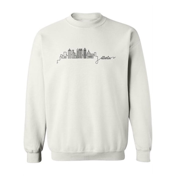 Atlanta Outline Doodle Sweatshirt Women -Image by Shutterstock, Female Small