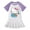 5, variant on Hello Kitty Cartoon Children's Clothing Cotton Half-Sleeved Dress Girls Baby Casual Color Matching Short-Sleeved Pleated Skirt
