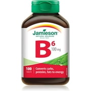 Jamieson Vitamin B6 (Pyridoxine) 100 mg, 100 tabs