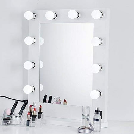 Ships Mirror - HERCHR Hollywood Style LED Vanity Mirror Lights Kit for Makeup Dressing Table Vanity Set Mirrors with Dimmer and Power Supply Plug in Lighting Fixture Strip in Dressing Room, 12ft, Mirror Not Included
