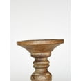 thumbnail image 3 of Traditional Wallnut Eco-friendly Handmade Mango Wood Set Of Five 6",9",12",9" & 6" Pillar Candle Holder for use, Living Room, Dinning Room, Study Room, Spa, Restaurants, Place Of Worship, etc, 3 of 4