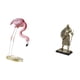 thumbnail image 5 of Estatua de resina de caballero flamenco, escultura de pájaro, arte moderno, figura de jardín, soporte de metal, adorno decorativo creativo europeo par, 5 of 8
