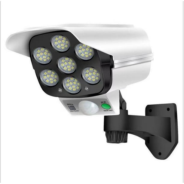 Lámpara De Vigilancia De Cámara Simulada Solar Lámpara Impermeable De Control Remoto De 3 Modos De Inducción Al Aire Libre Serendint HA016676-00