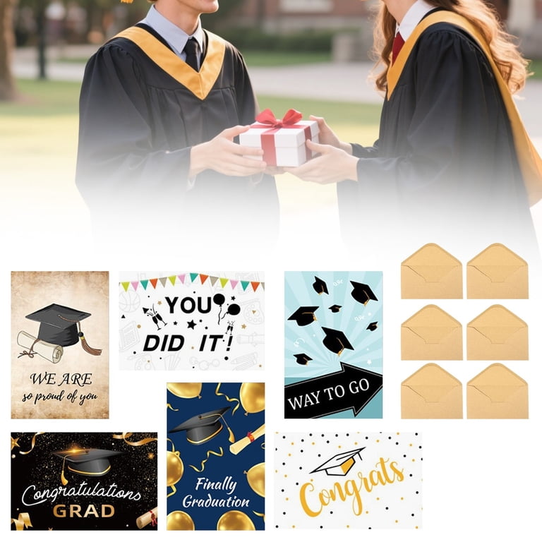 grad card thank you notes Elegant Personalized Graduation Cards With Tassel Select the number of packages when ordering. Hello Love Goods Graduation Thank