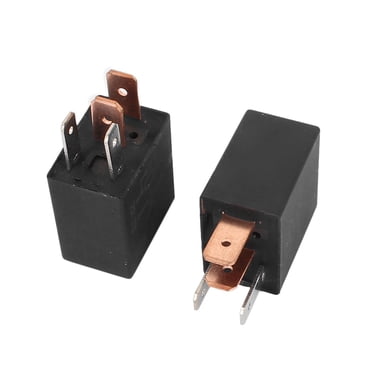 2x 12V DC 40A 4-Pin SPST Automotive Relay - Universal For Car Van Boat Alarm Systems