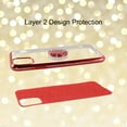 thumbnail image 6 of Goldcherry For iPhone 11 Cute Case,Glitter Bling Diamond Rhinestone Bumper with Ring Grip Kickstand Protective Thin Girly Gold iPhone 11 Case for Women Girl 6.1 inch 2019(Red), 6 of 6