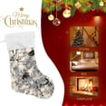thumbnail image 4 of Coolnut 17.7 Inch Christmas Stockings, 2 PCS Beautiful Flower Pattern Presonalized Large Stocking Sock for Family Holiday Xmas Party Decorations, 4 of 7