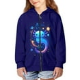 thumbnail image 3 of Chaqlin Planet Axolotl Kids Athletic Jacket Zip Up Hooded Long Sleeve with Pockets Lightweight Sports Top for Boys Size 13-14, 3 of 7