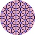 thumbnail image 1 of Ahgly Company Machine Washable Indoor Round Transitional Purple Jam Purple Area Rugs, 6' Round, 1 of 7
