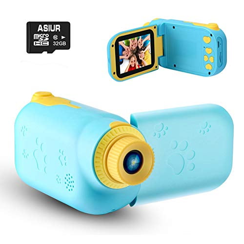 ASIUR Kids Video Camera for Boys Girls Gift, 1080P FHD Digital 