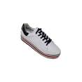thumbnail image 1 of TENIS PLATAFORMA CASUAL LEON MUJER DAMA BLANCO CON MARINO POLIPIEL CABRA 3538B LEON  3538Bp, 1 of 3