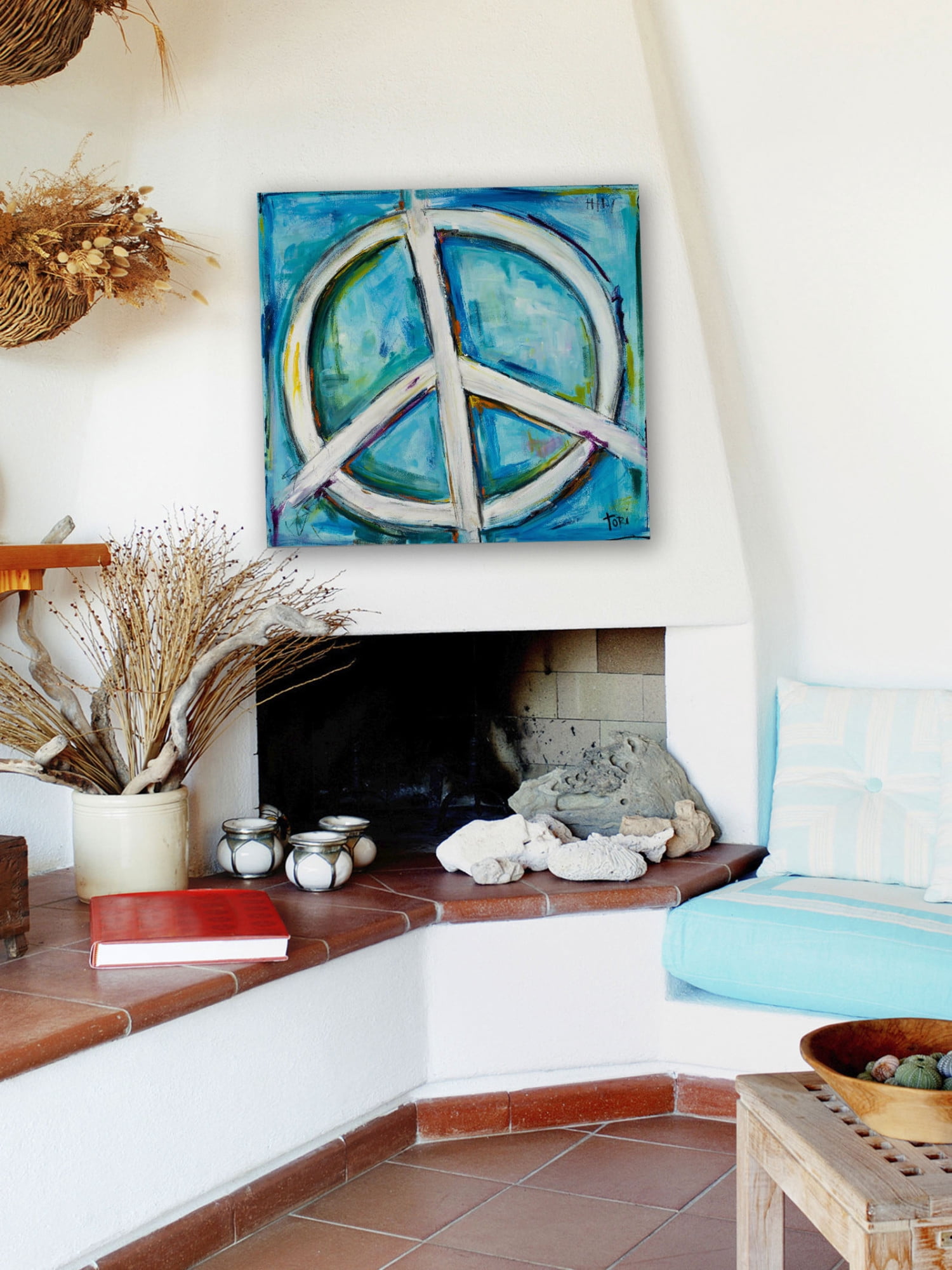 Marmont Hill "Finding The Peace" by Tori Campisi Painting Print on Canvas