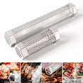 thumbnail image 1 of Visland Tube à Granulés en Acier Inoxydable pour Fumée de Barbecue avec Trous de Ventilation Résistant à la Chaleur Facile à Nettoyer Réutilisable Accessoires de Camping, 1 of 7