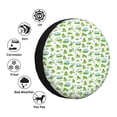 thumbnail image 4 of Naloa Frogs Jumping PVC Leather Spare Tire Wheel Cover Spare Tire Cover, for Car Truck SUV Camper Trailer Universal Fit(14-17in)-15 inch, 4 of 6