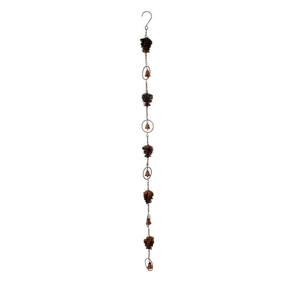 Hearth & Gear Pinecone Shaped Rain Chain Gutter Rain Chain Metal Rain Chain Downpipe Outdoor Metal Rain Catcher Decorate Your And Garden Pinecone Shape Quick Disconnect 1/2 Male Self Watering Cat