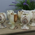 thumbnail image 2 of Natural Geo Decorative Handcrafted Onyx Wine Glass (Set of 6), 2 of 3