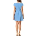 thumbnail image 3 of INSPIRE CHIC Women's Doll Collar Above Knee Hidden Zipper Back Dress, 3 of 6