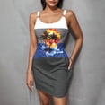 thumbnail image 2 of Fashion Plus Size Beach Dresses for Womens 2026 Pockets Casual Round Neck Sleeveless Printing Beach Sundresses Boho Beach Dresses, 2 of 7