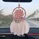 thumbnail image 1 of Colgante colorido para coche de Lisbinx, adorno de plumas para espejo retrovisor de coche de ganchillo, 1 of 7