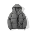thumbnail image 2 of felwors Women's Oversized Quilted Lightweight Baggy Zip Up Puffer Jacket Long Sleeve Casual Warm Padded Coat Dark Gray, M, 2 of 5