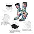 thumbnail image 4 of Fotbe Colorful Flowers Calcetas Largas con Estampado para Hombre y Mujer – Calcetas de Compresión Transpirables y Elásticas, Viajar y Uso Diario Talla 5-11, 4 of 6