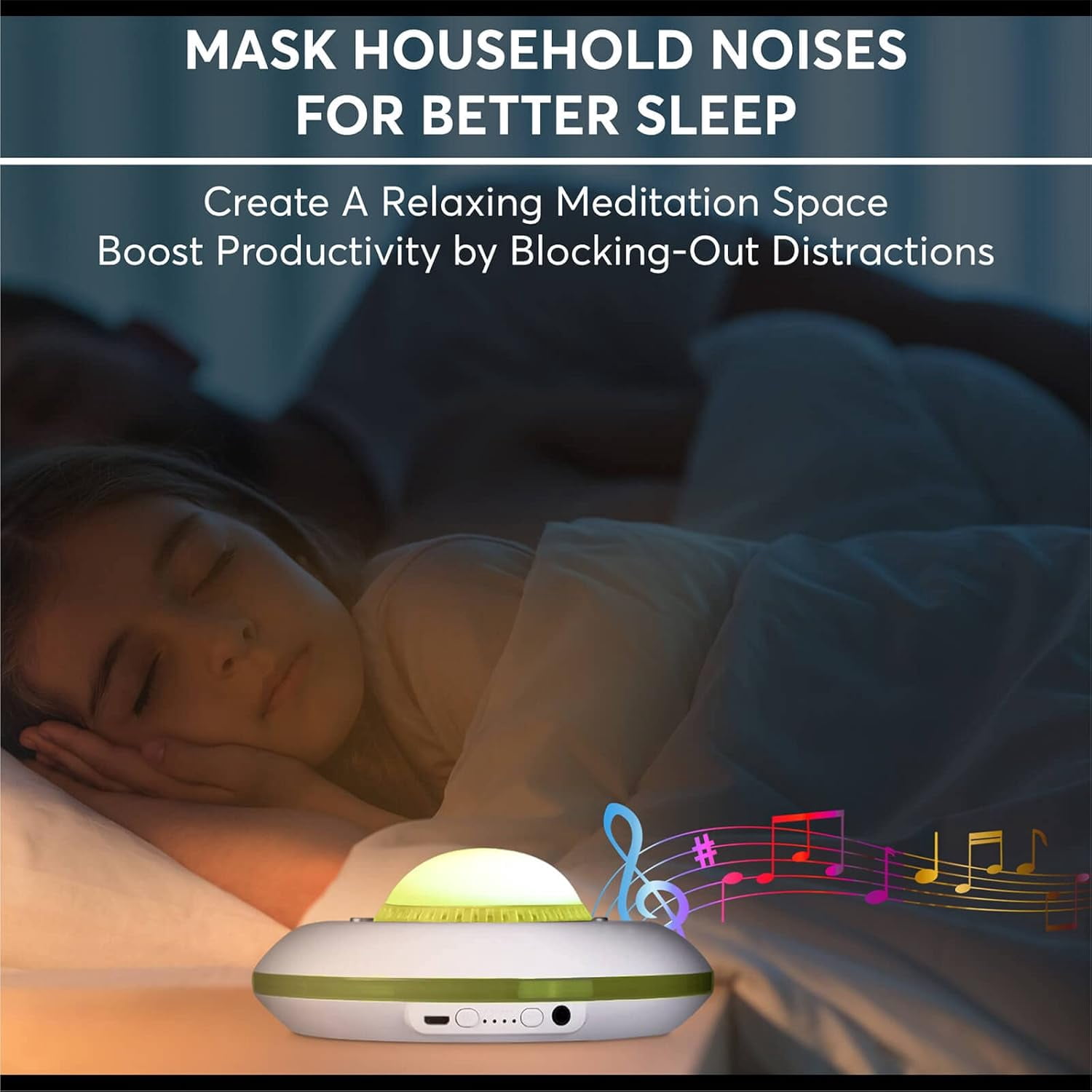 White Noise Machine for Kids, Sound Machine Baby with 7 Starry Ambient Night Light, 28 Soothing Sounds Sleep Noise Machine Maker Ideal Gifts for Kids Adults Bedside Travel Nursery