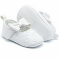 thumbnail image 2 of LEEy-world Toddler Shoes Toddler Walk Baby Cute Leather Kid Princess First Shoes Toddler Bow Girls Soft Baby Shoes Toddler Girl Shoes Size 9,White, 2 of 4