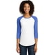 thumbnail image 1 of Camiseta ajustada Very Important Tee® para mujer de District® con mangas raglán de 3/4. DT6211 Distrito DT6211, 1 of 1