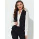 thumbnail image 3 of Chaleco Elegante Doble Botonadura Allegra K Mujer Negro M, 3 of 5