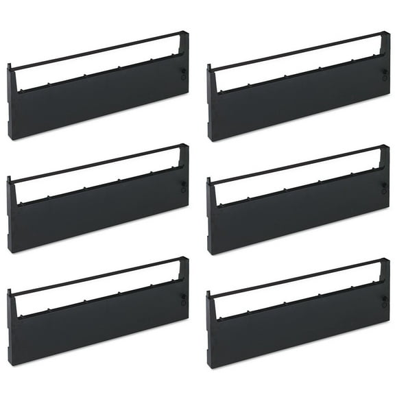 PrinterDash Compatible Replacement for PrintMaster IP520 Black Printer Ribbons (6/PK) - Replacement to HP 92162A / 92158A