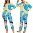 thumbnail image 6 of Blue'S Clues Women Men Pajamas Zipper Onesie Jumpsuit Hooded One Piece Sleepwear, 6 of 8