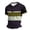 Yellow, variant on Trendy Mens Polo Shirt Short Sleeve Half Zipper Color Block Polo Contrast Color Slim Fit Casual Shirts