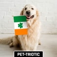 thumbnail image 6 of G128 12 Pack Handheld Ireland Shamrock Irish Stick Flags | 12x18 In | Printed 150D Polyester, Country Flag, Solid Wooden Stick, Spear Gold Tip, 6 of 10