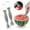 A2#B 2Pcs, variant on Watermelon fork Slicer Cutter, 2-in-1 Stainless Steel Watermelon Slicer & Fruit fork, No Mess Watermelon Cutting & Eating fork, Fruit Slicer fork, Summer Kitchen Gadget for BBQ 9.65×1.3 in,A3#D