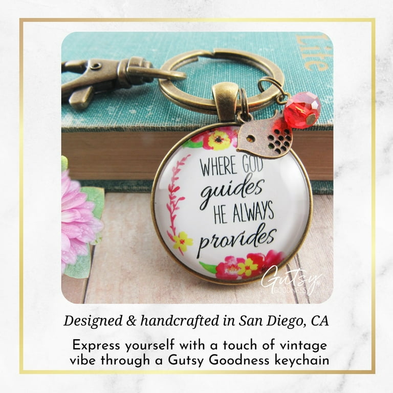 Vintage inspirational shop keychains