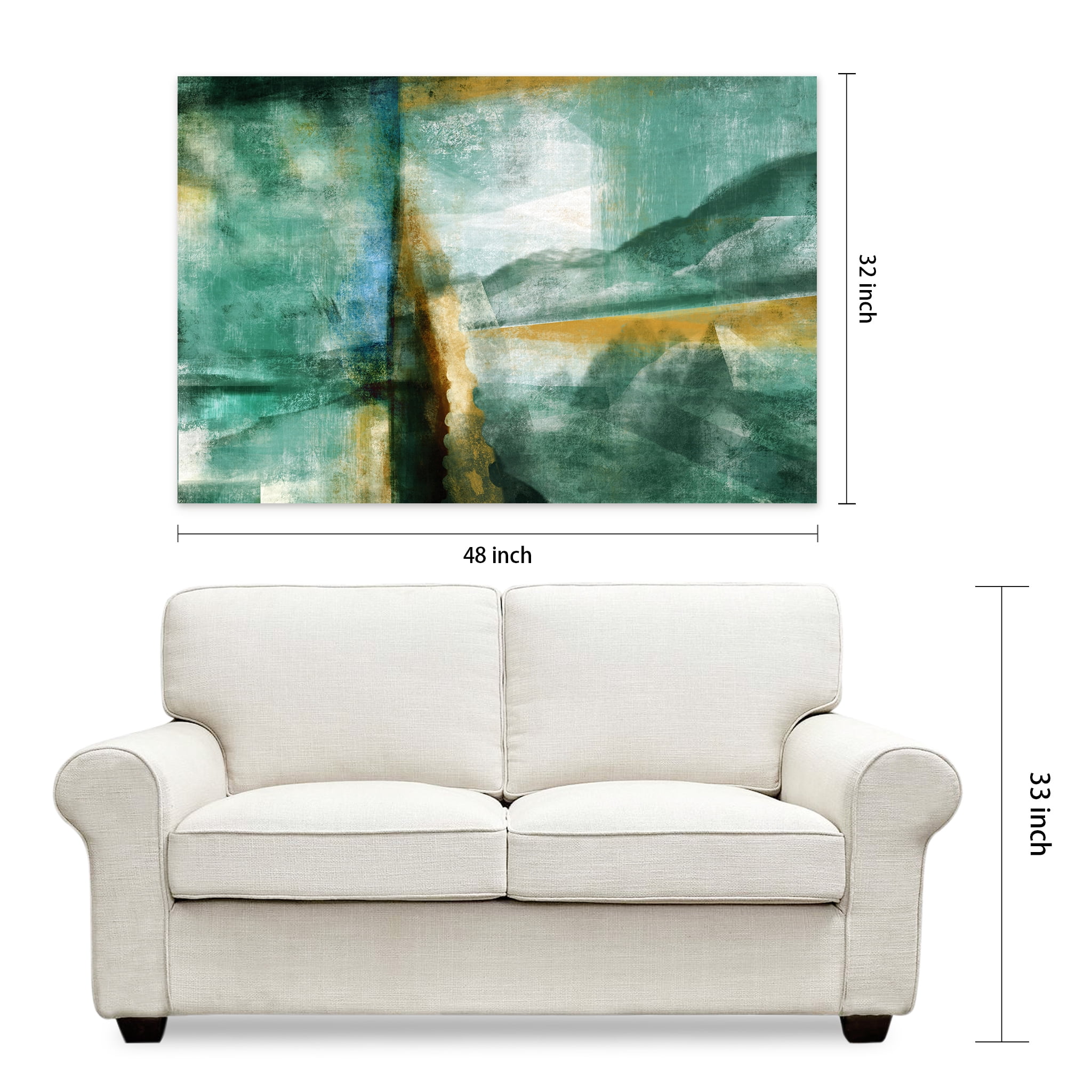 Empire Art Direct Ireland I Frameless Free Floating Tempered Glass Panel Graphic Wall Art, 48" x 32" x 0.2", Ready to Hang