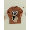 thumbnail image 3 of Bagilaanoe Newborn Baby Girl Boy Knit Romper Sweater Long Sleeve Bodysuits Bear Embroidery Pullover 3M 6M 12M 18M 24M Infant Warm Jumpers Tops Fall Loose Knitwear, 3 of 9