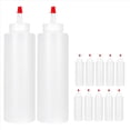 thumbnail image 4 of 12PC Squeeze Squirt Condiment Botellas para Salsas - 16 Onzas - Contenedores Perfectos para Salsa de Tomate, Barbacoa, Salsas, Jarabe, 4 of 7