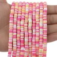 thumbnail image 3 of 350 piezas/lote de cuentas de arcilla polimérica redondas planas de 6 mm hechas a mano, cuentas espaciadoras sueltas Heishi para hacer joyas, pulseras y collares DIY, 3 of 5