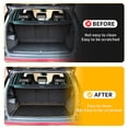 thumbnail image 2 of Unique Bargains Cargo Liner Trunk Mat Trunk Cargo Luggage Boot Tray Mat for BMW X3 2018-2024 Black TPE 1 Pc Flat Face Diamond Pattern Rear Anti-Slip, 2 of 7