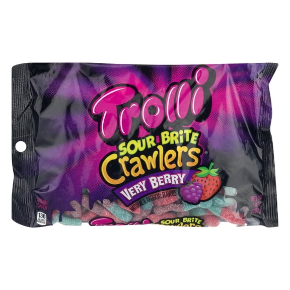 Trolli Sour Brite Crawler Very Berry, 14 Oz.