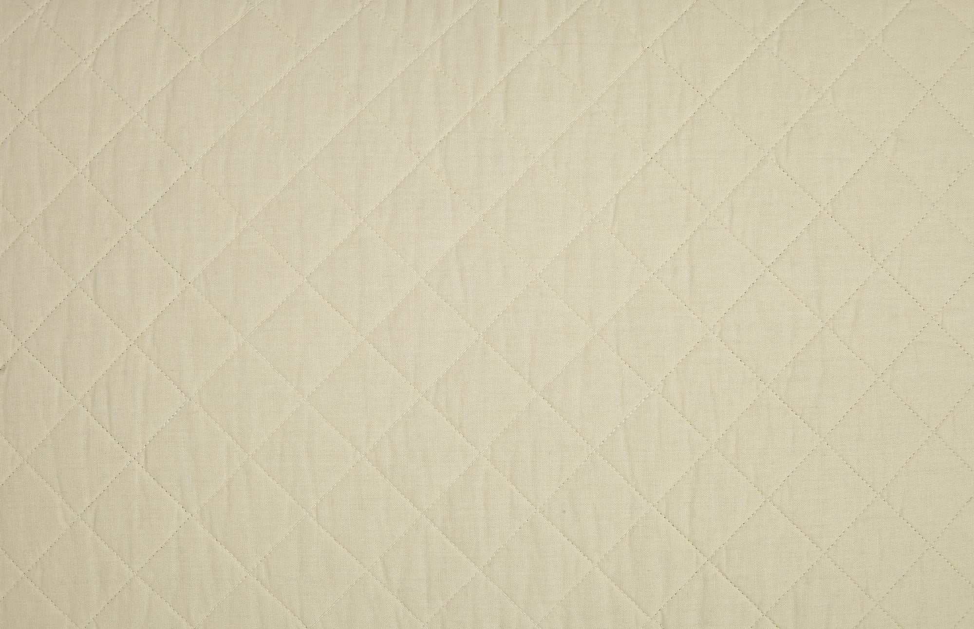 Better Homes and Gardens Quilted Solid King Sham, Stone (2 Count)
