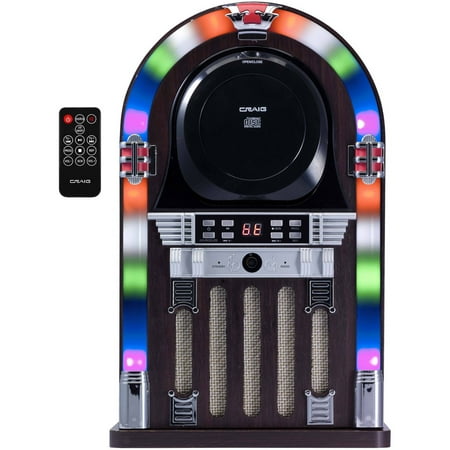 craig cht955 bluetooth cd jukebox speaker system with craig bluetooth jukebox speaker system with color changing lights