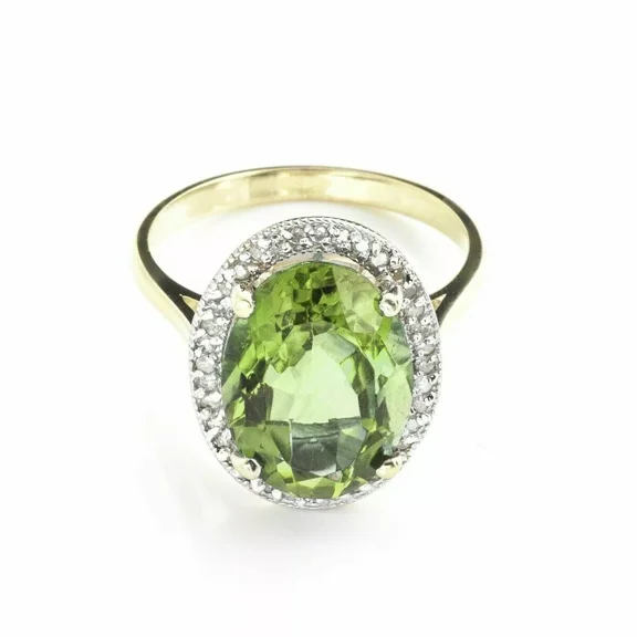 925 Sterling Silver Certified Natural Green Peridot Handmade Ring Engagemant Ring