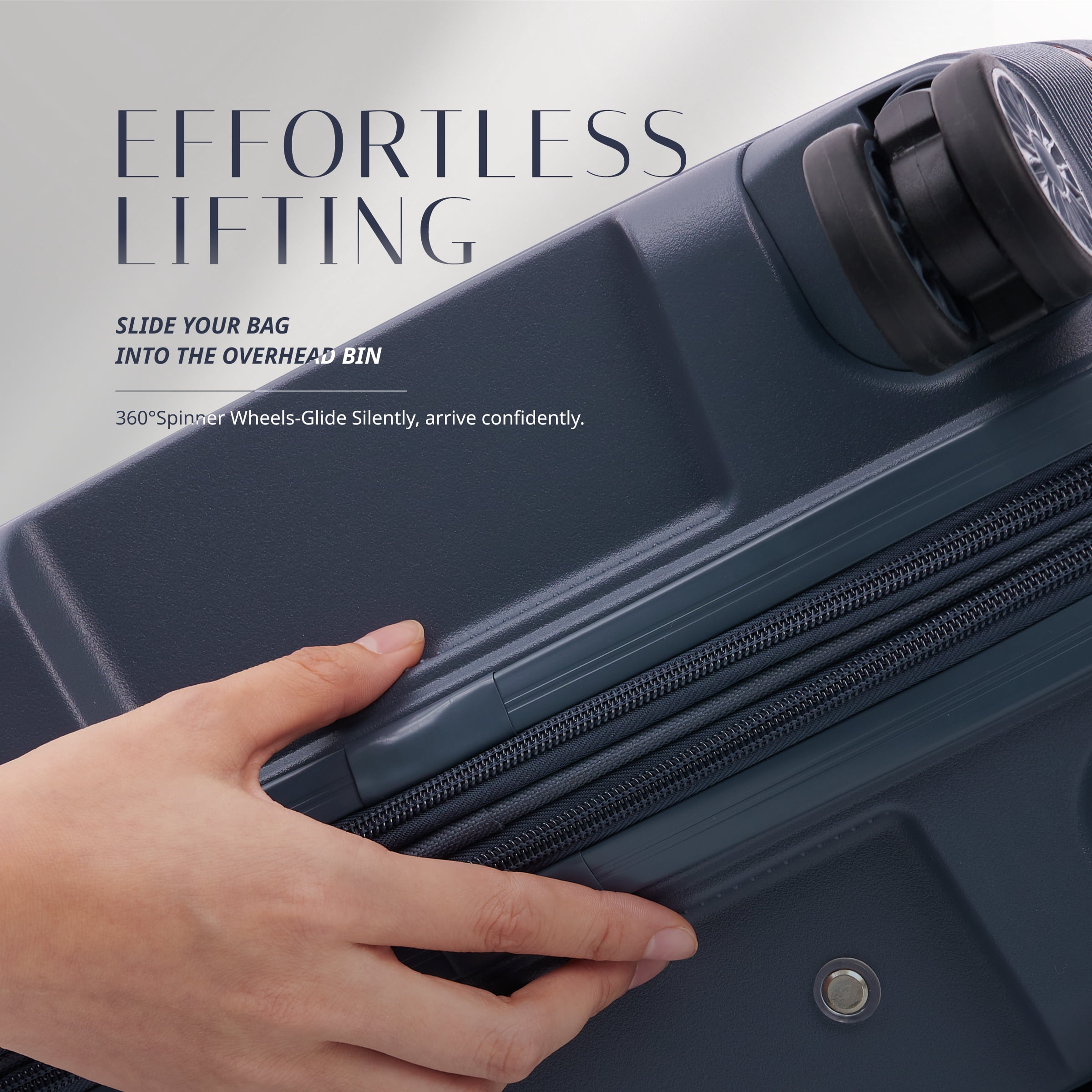 Verage Florence Hardside Carry-On PP Luggage with Spinner Wheels, 20-Inch Lightweight Expandable Suitcase with TSA Lock, Artist-Inspired Stylish Travel Luggage