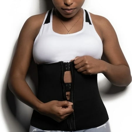 

LiLvigor Waist Trainer 3 Hooks and Zipper Latex Corset Cincher for Women Workout Stomach Control Hourglass Figure Body Shaper XS-6XL