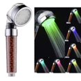 thumbnail image 1 of 1 Alcachofa de ducha con manguera - 7 LED que cambian de color, alta presión, ahorro de agua, control de temperatura, descalcificador de agua Alcachofa de ducha, 1 of 5